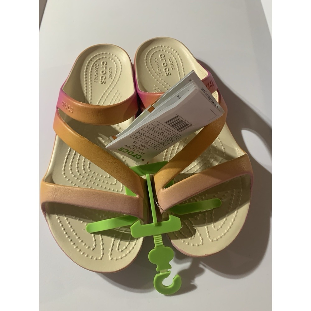Crocs Kadee II Ombre Women's Flip-Flops Women's 6 211697-11S - FAST SHIP
